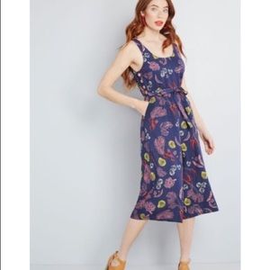 ModCloth Elated All Over Cropped Jumpsuit Size XL